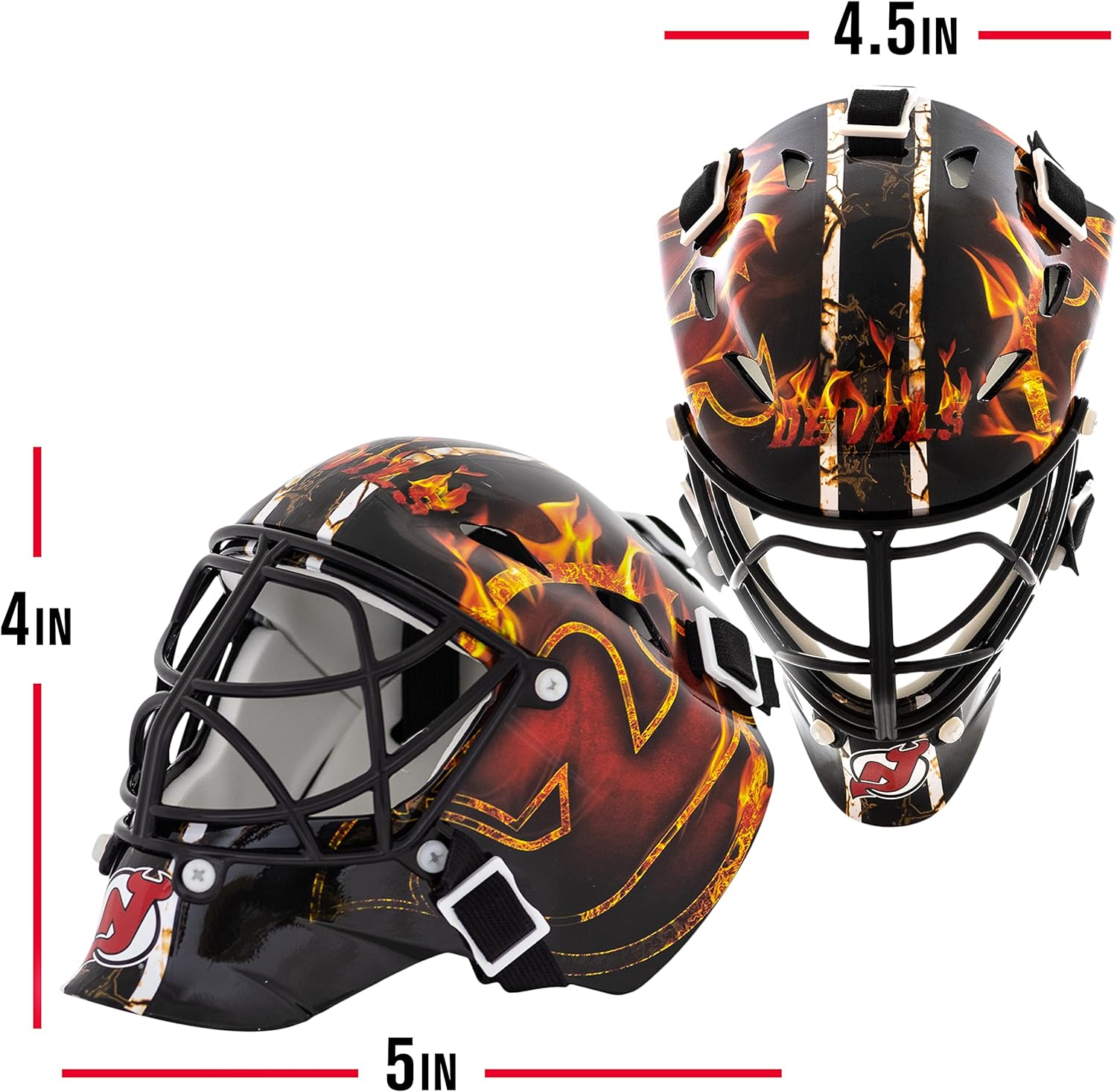 Franklin Sports NHL Team Logo Mini Hockey Goalie Mask with Case - Collectible Goalie Mask with Official NHL Logos and Colors
