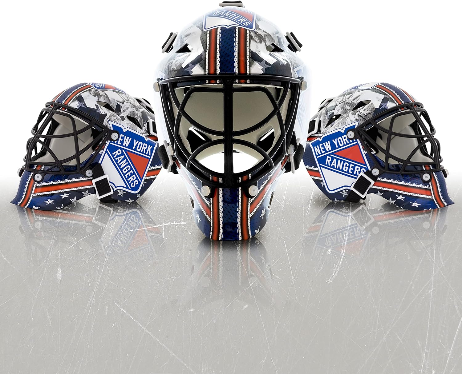 Franklin Sports NHL Team Logo Mini Hockey Goalie Mask with Case - Collectible Goalie Mask with Official NHL Logos and Colors