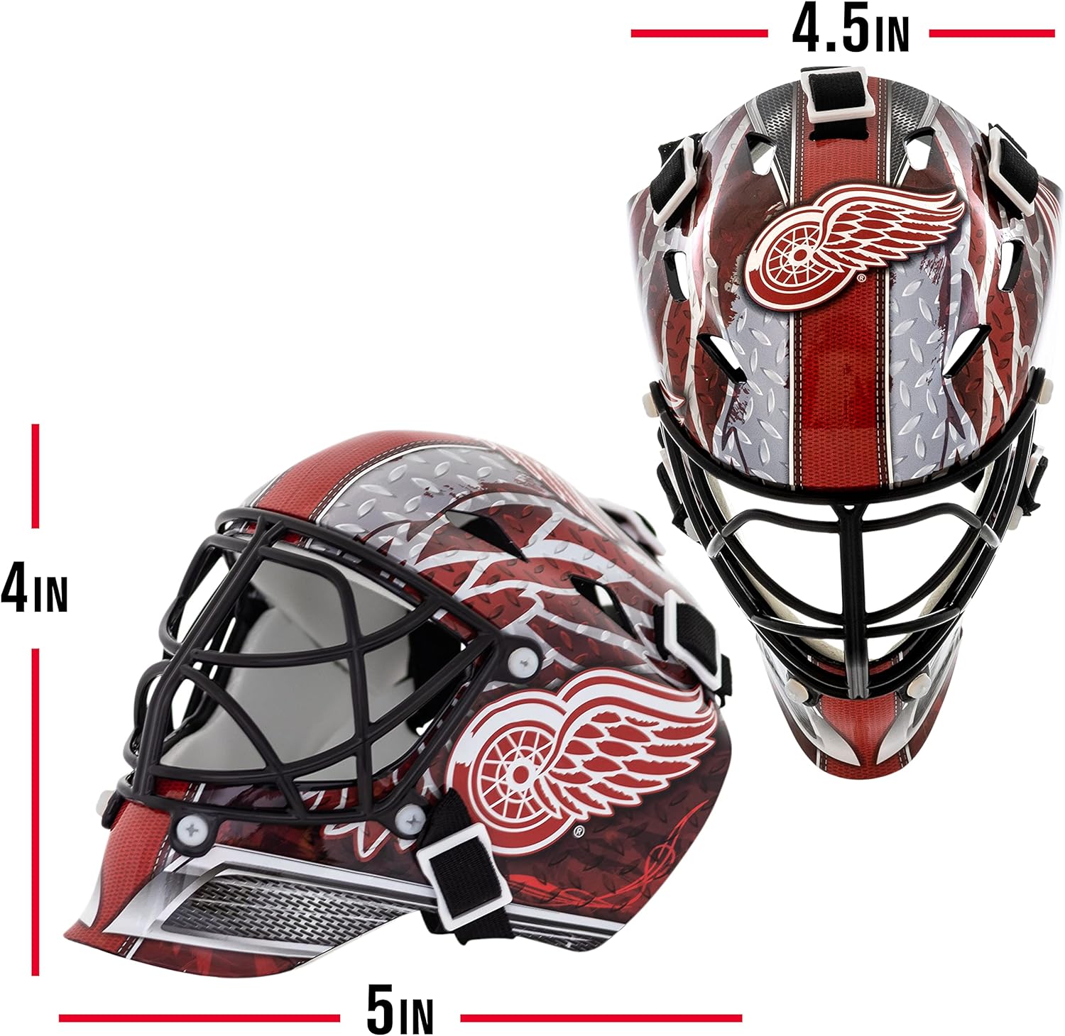 Franklin Sports NHL Team Logo Mini Hockey Goalie Mask with Case - Collectible Goalie Mask with Official NHL Logos and Colors
