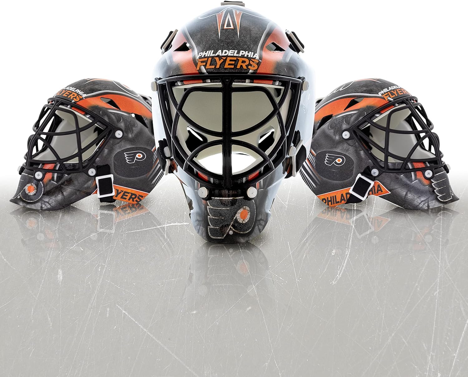 Franklin Sports NHL Team Logo Mini Hockey Goalie Mask with Case - Collectible Goalie Mask with Official NHL Logos and Colors