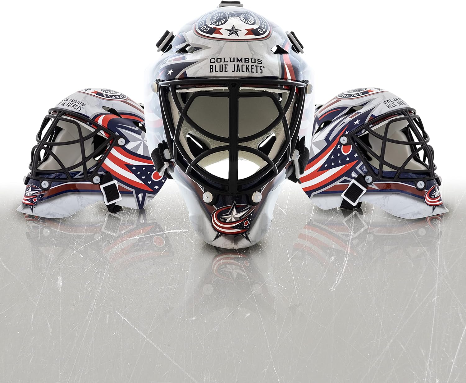 Franklin Sports NHL Team Logo Mini Hockey Goalie Mask with Case - Collectible Goalie Mask with Official NHL Logos and Colors