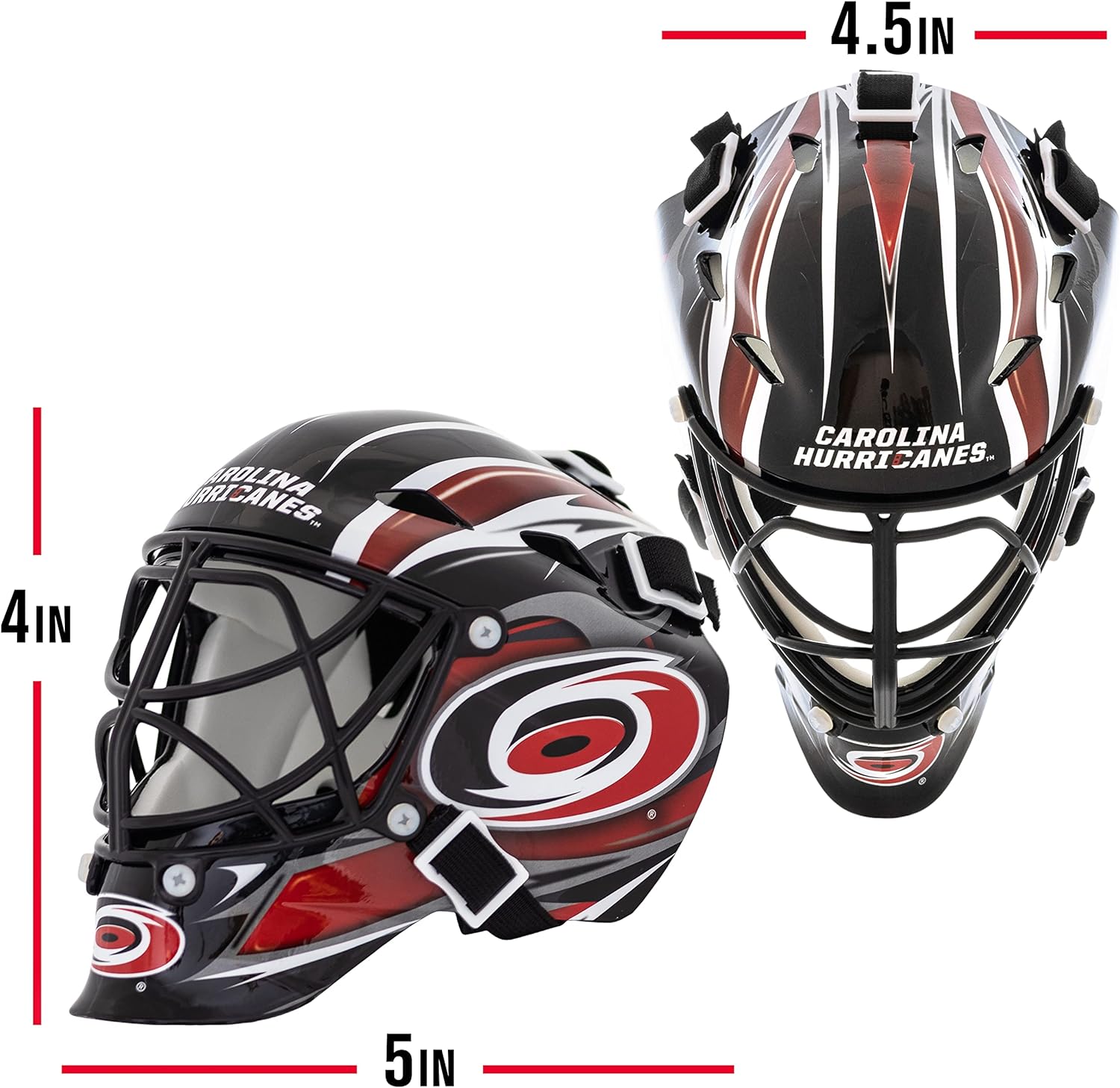 Franklin Sports NHL Team Logo Mini Hockey Goalie Mask with Case - Collectible Goalie Mask with Official NHL Logos and Colors