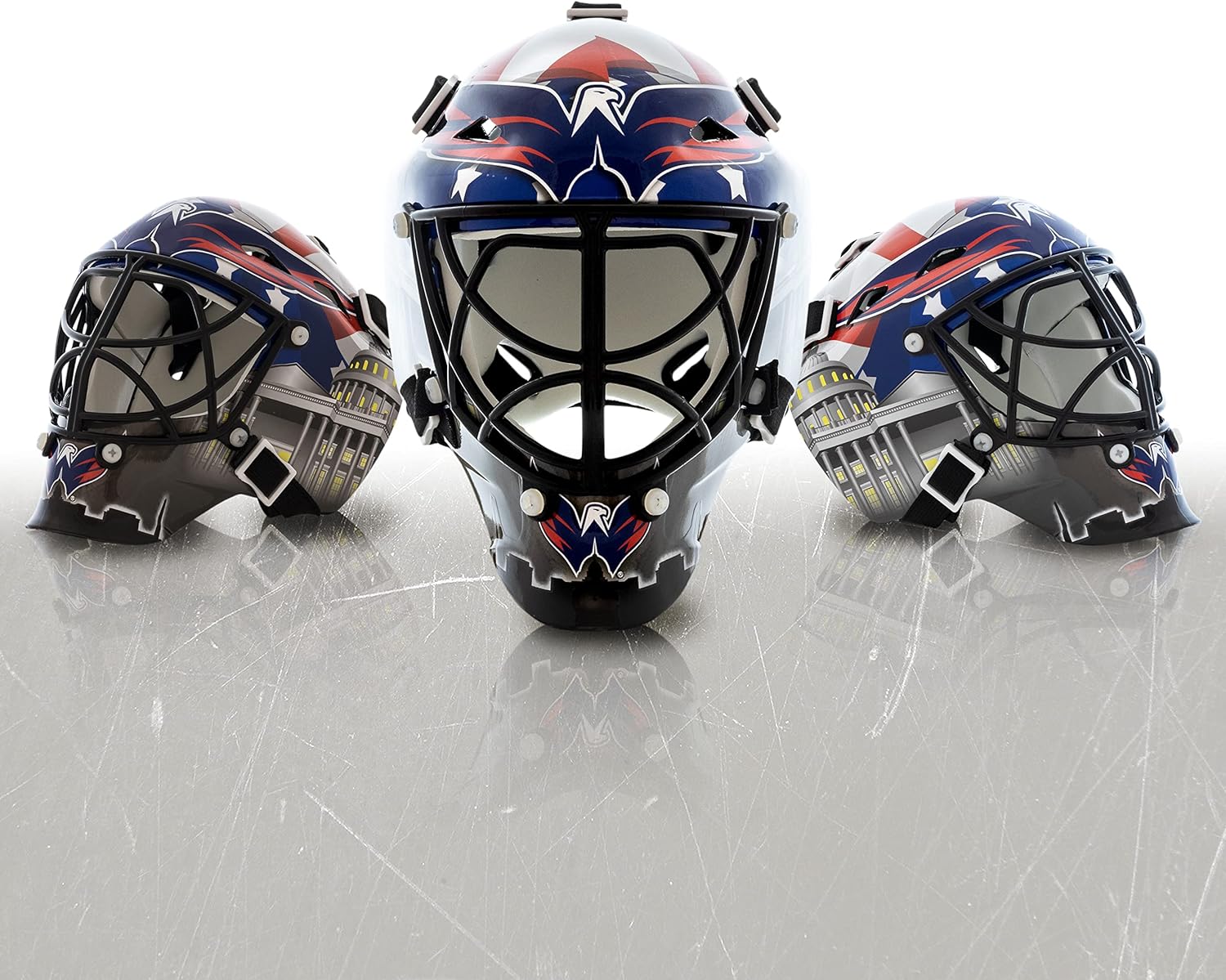 Franklin Sports NHL Team Logo Mini Hockey Goalie Mask with Case - Collectible Goalie Mask with Official NHL Logos and Colors