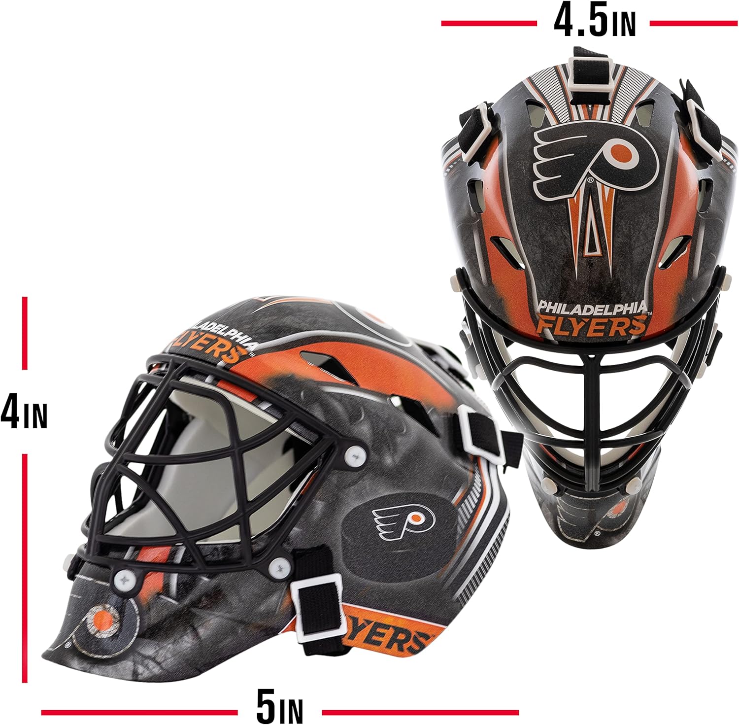 Franklin Sports NHL Team Logo Mini Hockey Goalie Mask with Case - Collectible Goalie Mask with Official NHL Logos and Colors