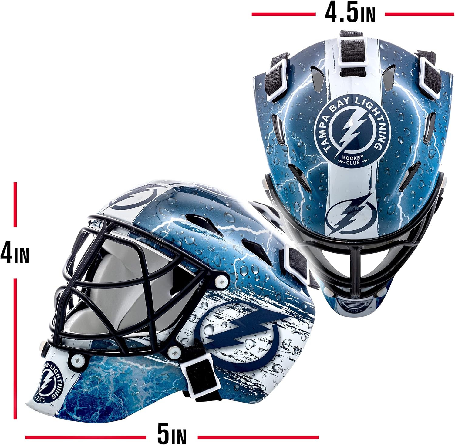 Franklin Sports NHL Team Logo Mini Hockey Goalie Mask with Case - Collectible Goalie Mask with Official NHL Logos and Colors