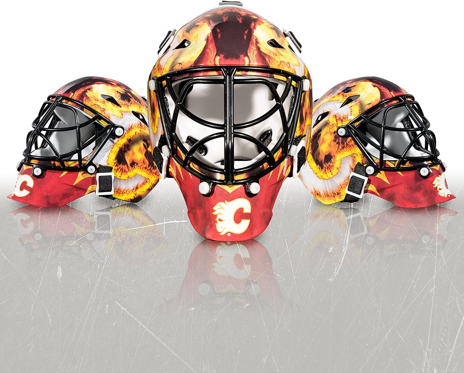 Franklin Sports NHL Team Logo Mini Hockey Goalie Mask with Case - Collectible Goalie Mask with Official NHL Logos and Colors