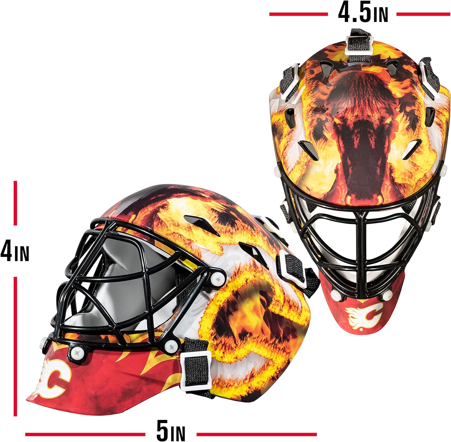 Franklin Sports NHL Team Logo Mini Hockey Goalie Mask with Case - Collectible Goalie Mask with Official NHL Logos and Colors