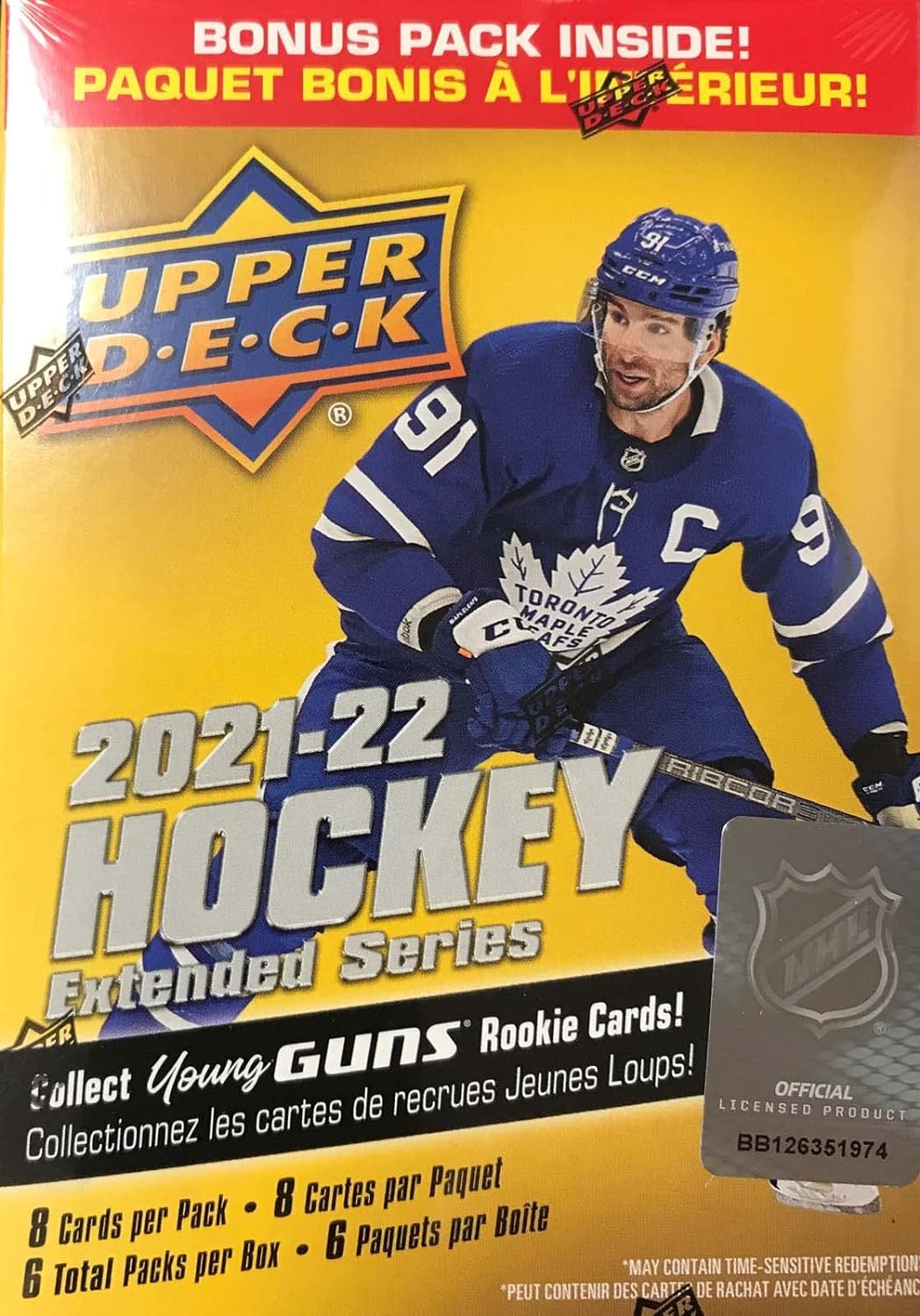 2021/22 Upper Deck Hockey Extended Series Blaster Box