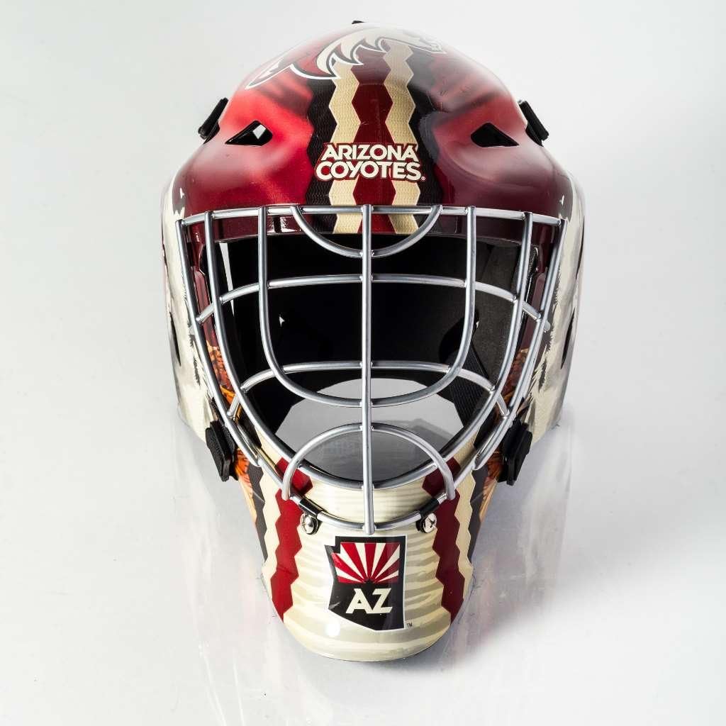 Arizona Coyotes Hockey Goalie Face Mask Full Size