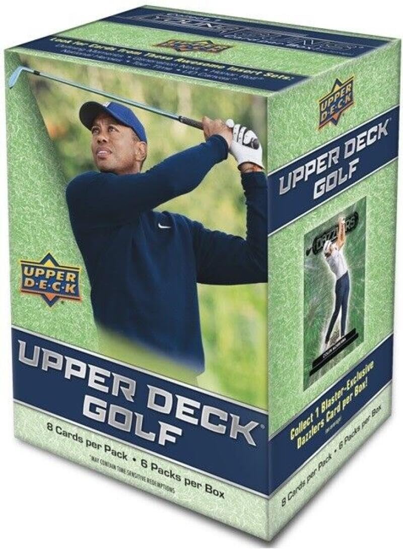 2024 Upper Deck Golf Blaster Box 6 Packs, 8 Cards Per Pack, 48 Cards